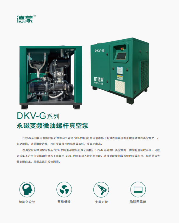DKV-G系列 永磁变频微油螺杆真空泵(图1)