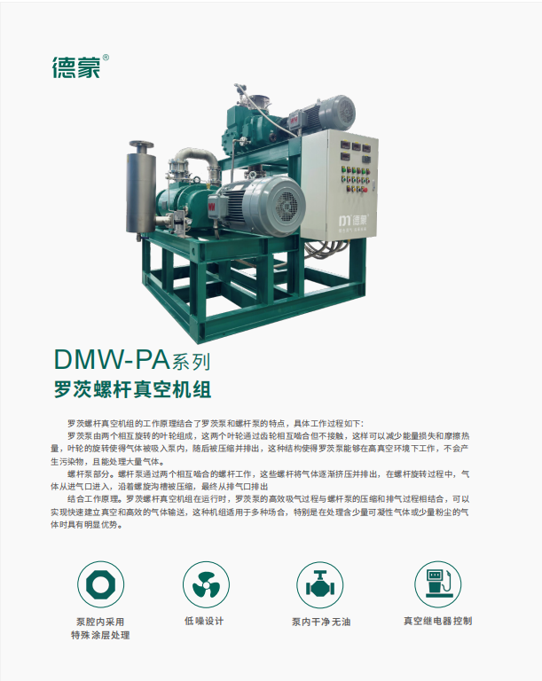 DMW-PA系列 罗茨螺杆真空机组(图1)
